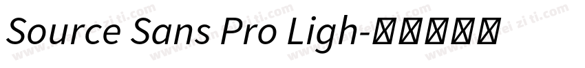 Source Sans Pro Ligh字体转换